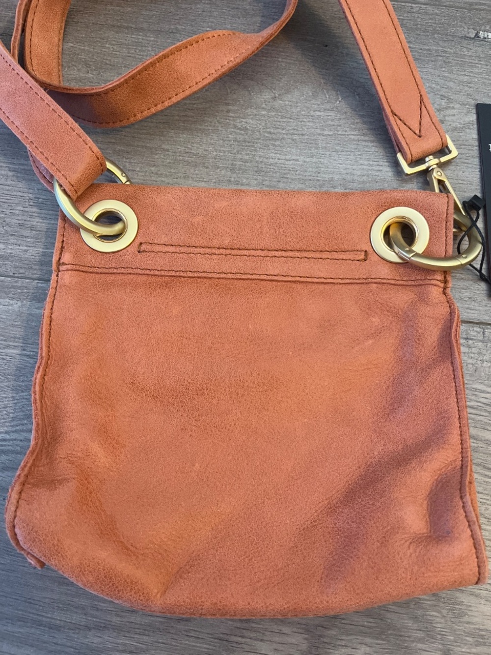 Hammitt Crossbody Bag in Rust Brown with Gold Hardware - Picture 3 of 5